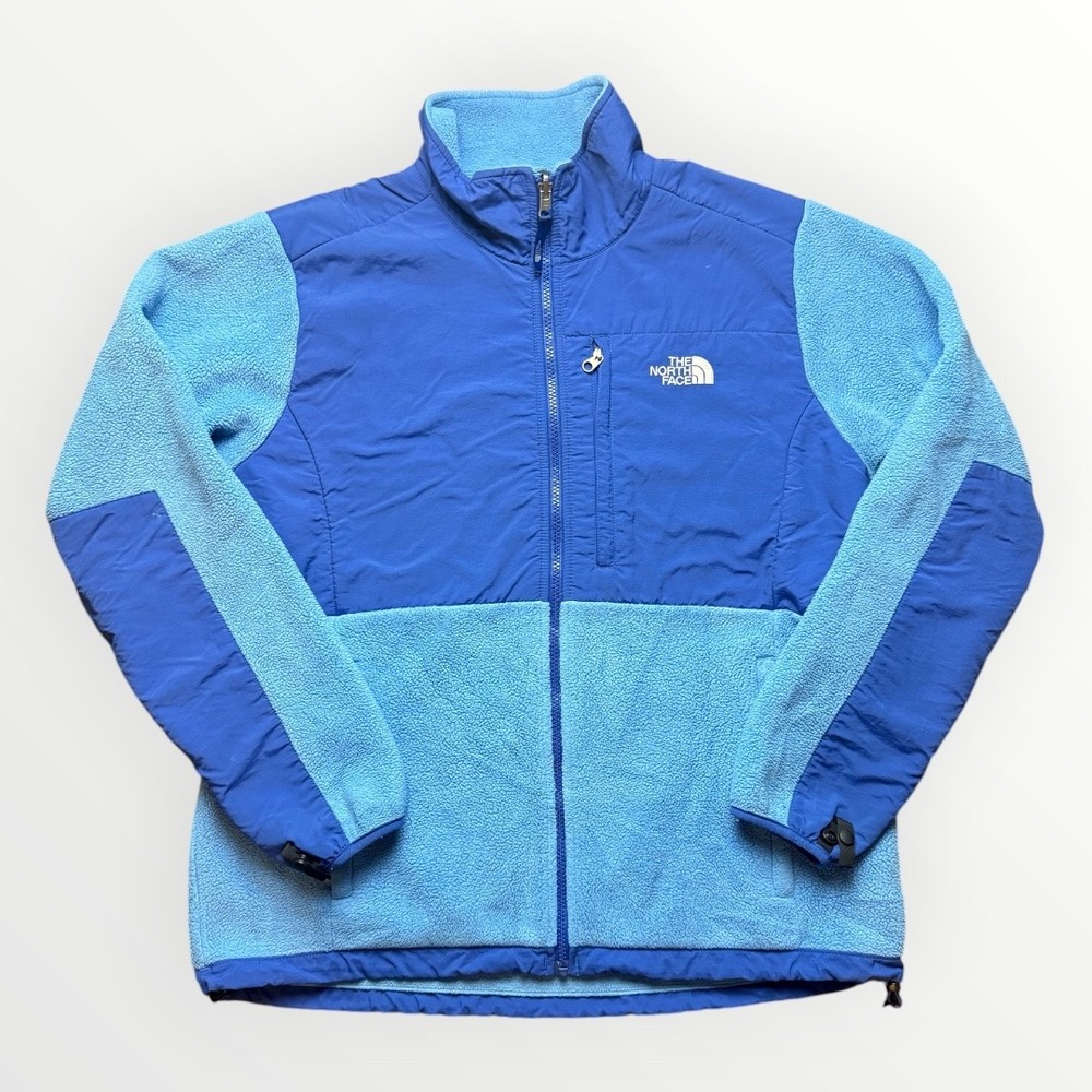 The North Face Denali Fleece Jacket Womens XL Blue Full Zip Outdoor Coat